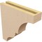 Ekena Millwork 3"W x 12"D x 12"H Thin Asheboro Rough Cedar Woodgrain TimberThane Corbel, Primed Tan CORUR03X12X12ASHRCPR - alternate 3